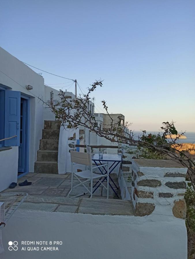 Vila Traditional Stone House With Breathtaking View Serifos Town Exteriér fotografie