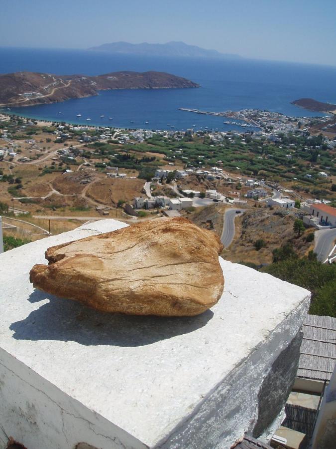 Vila Traditional Stone House With Breathtaking View Serifos Town Exteriér fotografie